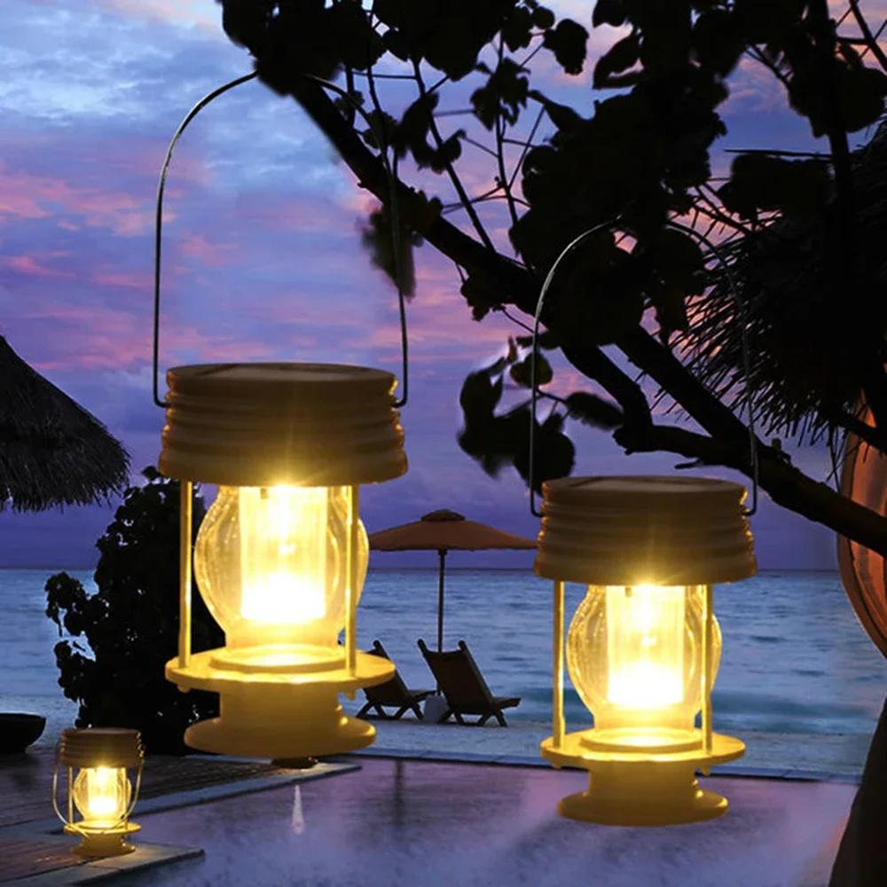 Retro LED Solar Lantern Waterproof Table Lamp Hanging Light With Handle For Outdoor Pathway Yard Patio Tree Decor
Retro LED Solar Lantern Waterproof Table Lamp Hanging Light With Handle For Outdoor Pathway Yard Patio Tree Decor
