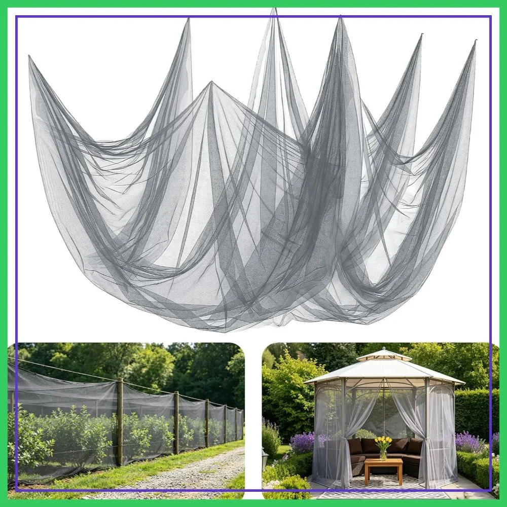 Ultra Fine Mosquito Net for Patio - Mesh Screen for Outdoor Garden Porch Balcony, Protects from Bugs & Birds, Gray
Ultra Fine Mosquito Net for Patio - Mesh Screen for Outdoor Garden Porch Balcony, Protects from Bugs & Birds, Gray