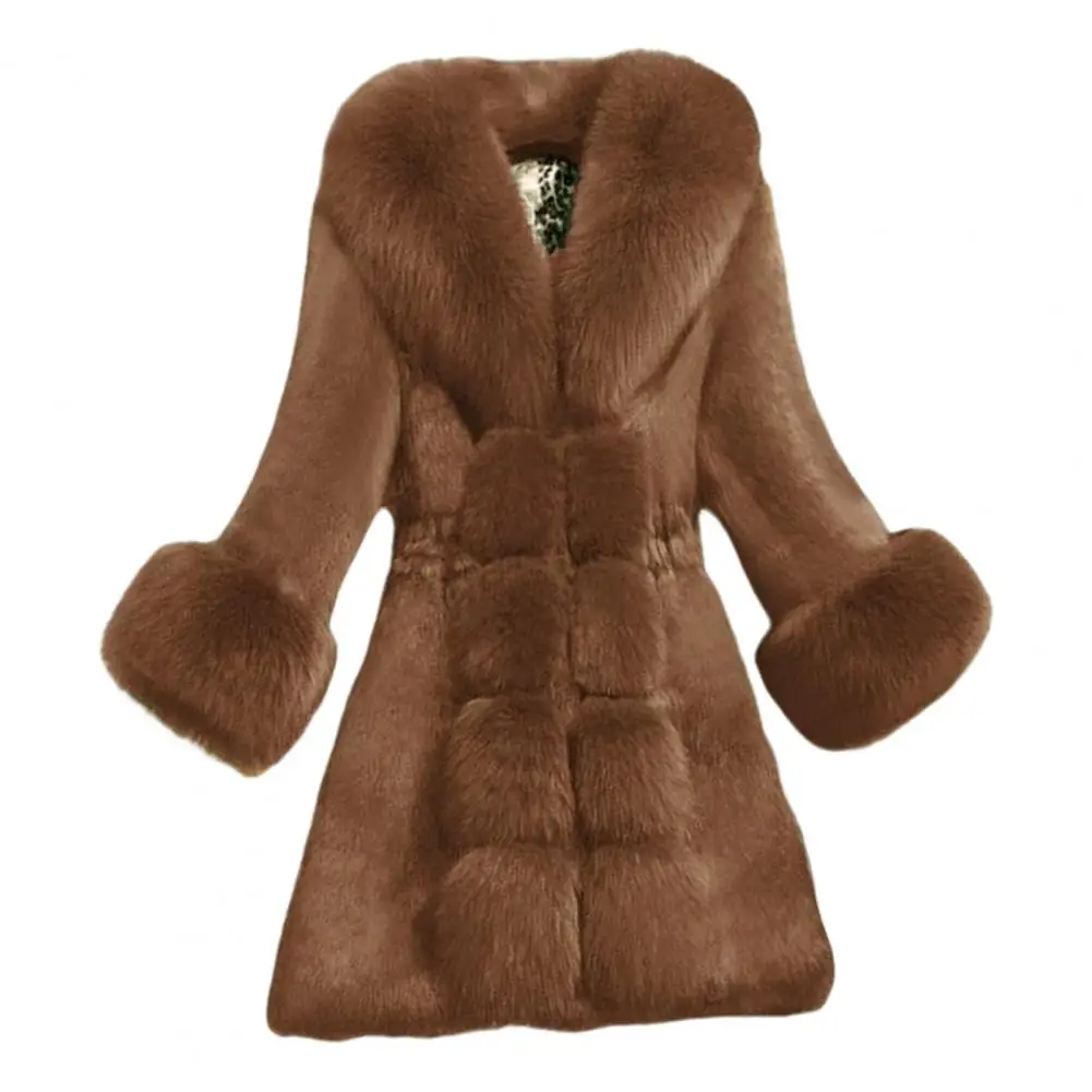 Winter Women Jackets Fuzzy Faux Fur Slim Fit V Neck Celebrity Prom Banquet Overcoat Elastic Waist Mid Length Cold-proof Coat
Winter Women Jackets Fuzzy Faux Fur Slim Fit V Neck Celebrity Prom Banquet Overcoat Elastic Waist Mid Length Cold-proof Coat
