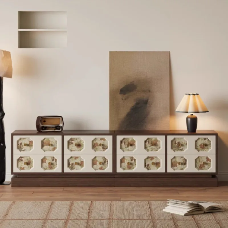 TV cabinet Household living room TV locker Solid wood wall storage side cabinet
TV cabinet Household living room TV locker Solid wood wall storage side cabinet