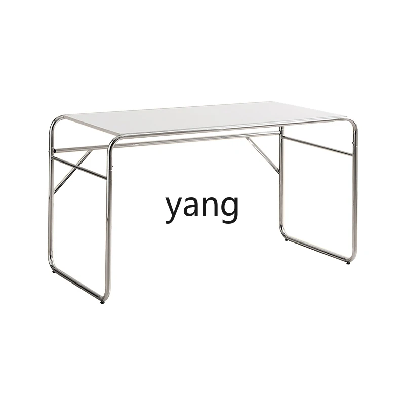Ltt Light Luxury Home Desk Modern Simple Computer Desk Stainless Steel Dining Table
Ltt Light Luxury Home Desk Modern Simple Computer Desk Stainless Steel Dining Table