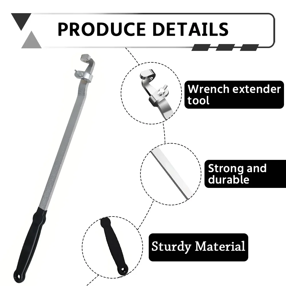 Wrench Extender Tool, 19inch Long Extension Wrenches Bar for Adaptor Wrench Extension Extra Leverage Torque Adaptor Wrench Tool
Wrench Extender Tool, 19inch Long Extension Wrenches Bar for Adaptor Wrench Extension Extra Leverage Torque Adaptor Wrench Tool