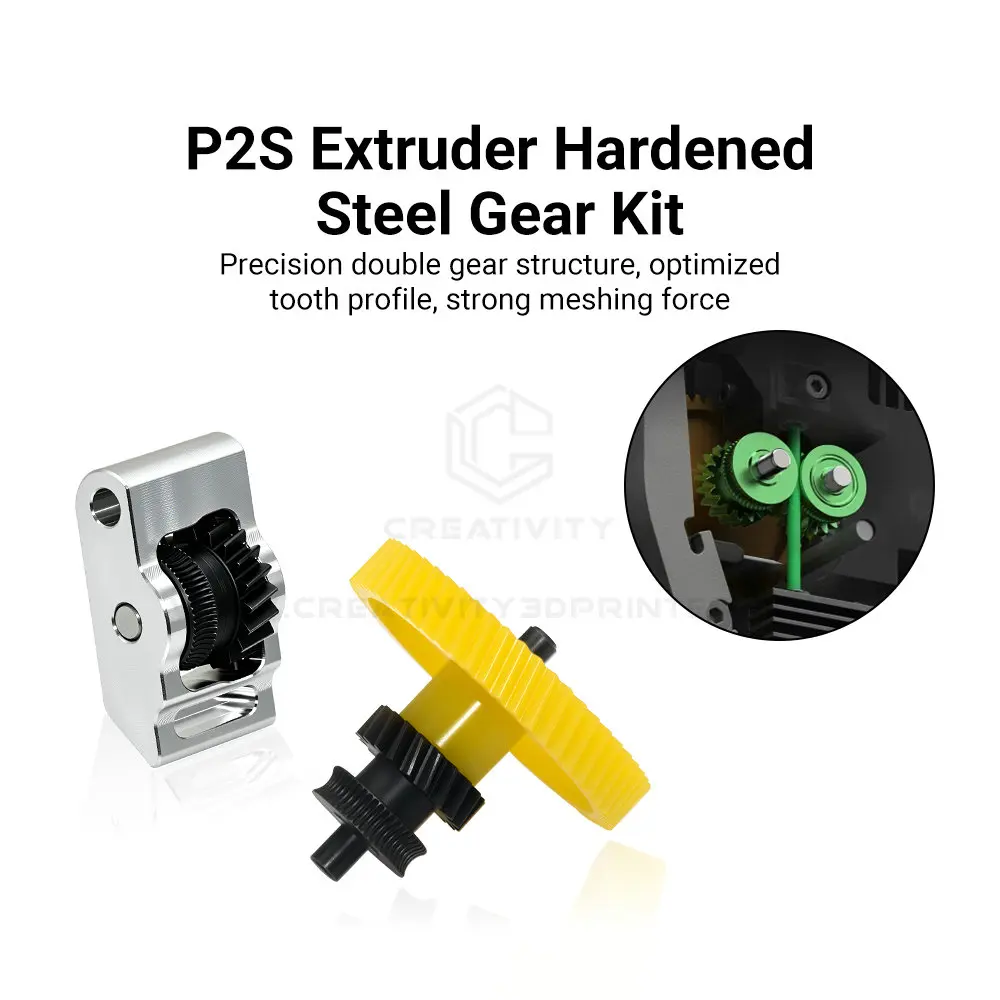 For Bamboo Lab P2S Extruder Gear Kit Integrated Nickel Plating Hardened Steel Gear For Bamboolab P2S Accessories 3D Printer Part
For Bamboo Lab P2S Extruder Gear Kit Integrated Nickel Plating Hardened Steel Gear For Bamboolab P2S Accessories 3D Printer Part