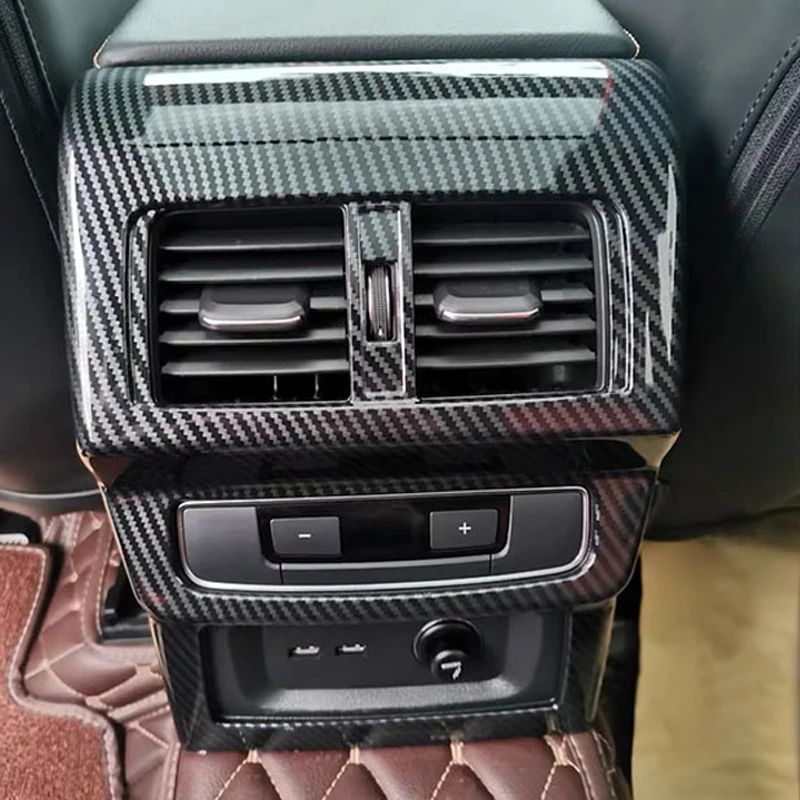 Carbon Fiber Color Car Rear Air Conditioning Outlet Frame Decoration Cover Sticker For Audi Q5 FY 2018-2022 Interior Accessories
Carbon Fiber Color Car Rear Air Conditioning Outlet Frame Decoration Cover Sticker For Audi Q5 FY 2018-2022 Interior Accessories