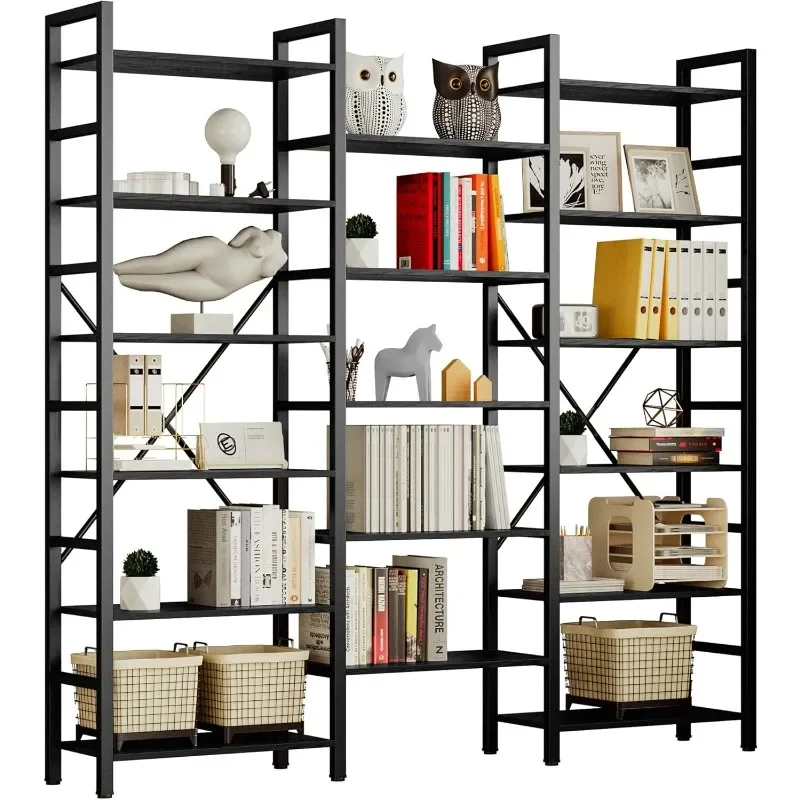 IRONCK Bookshelves 6 Tiers Triple Wide Industrial Bookshelf, Large Etagere Bookshelf Open Display Shelves with Metal Frame
IRONCK Bookshelves 6 Tiers Triple Wide Industrial Bookshelf, Large Etagere Bookshelf Open Display Shelves with Metal Frame