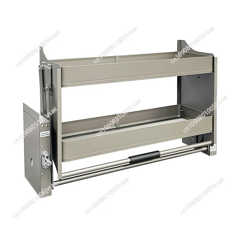 Kitchen cabinet hanging cabinet pull basket aluminum plate buffer storage rack wall cabinet pull-down type
Kitchen cabinet hanging cabinet pull basket aluminum plate buffer storage rack wall cabinet pull-down type
