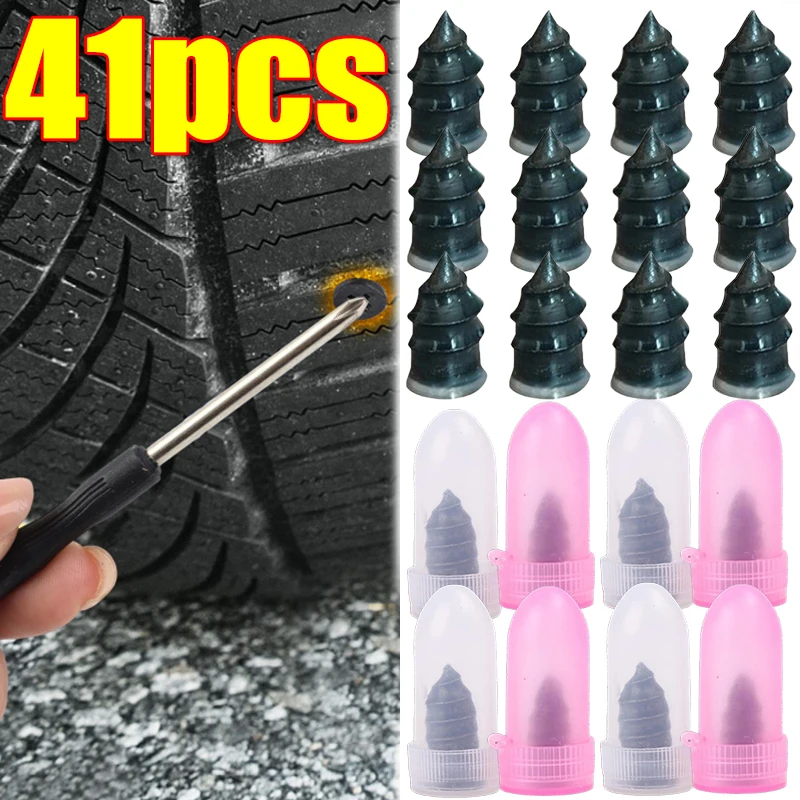 21-41PCS for Motorcycle Truck Vacuum Car Tyre Repair Rubber Nail Set Universal Tire Screw Tubeless Repair Accessories Kits
21-41PCS for Motorcycle Truck Vacuum Car Tyre Repair Rubber Nail Set Universal Tire Screw Tubeless Repair Accessories Kits