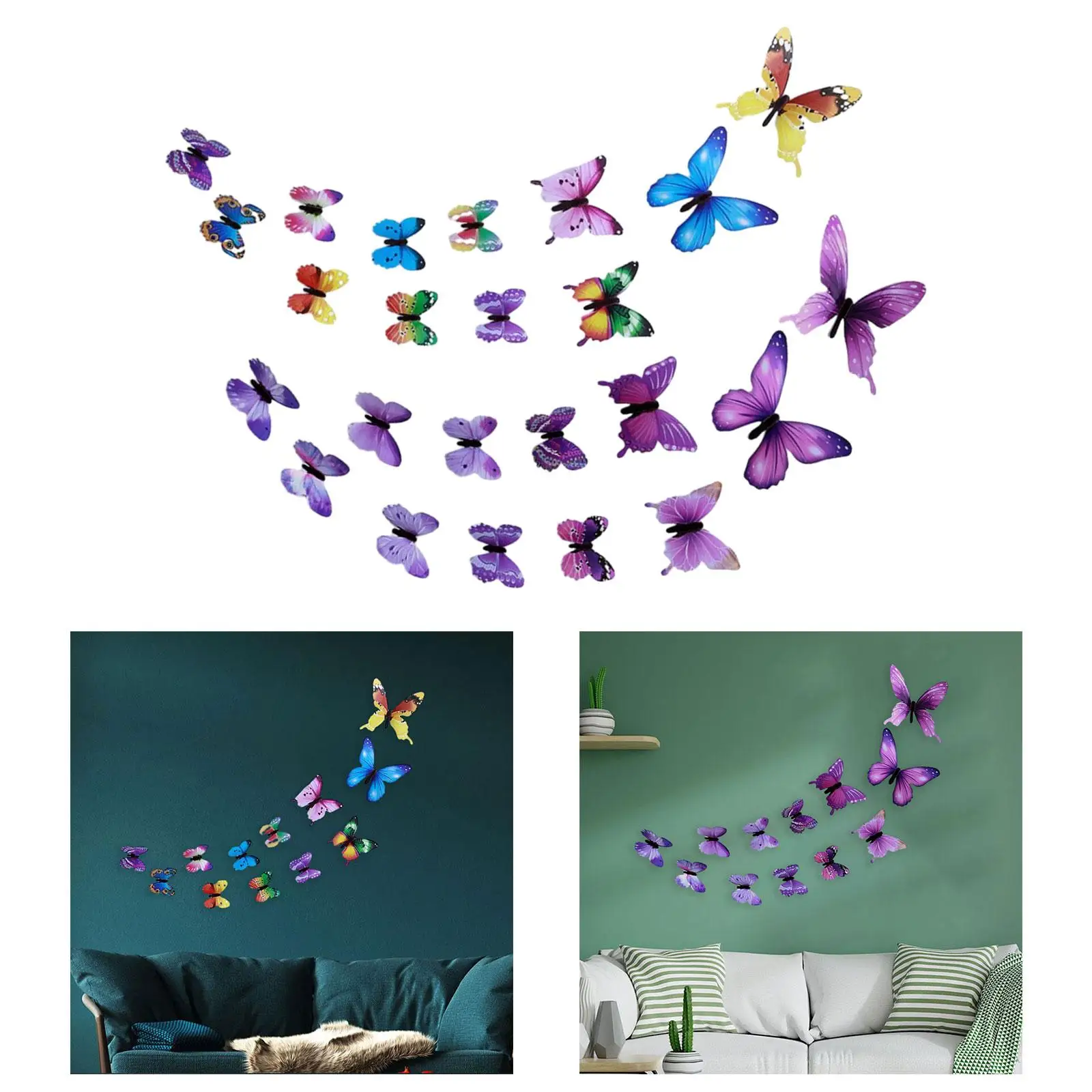 12шт 3D светящиеся бабочки наклейки на стену декоративные DIY Art
12шт 3D светящиеся бабочки наклейки на стену декоративные DIY Art