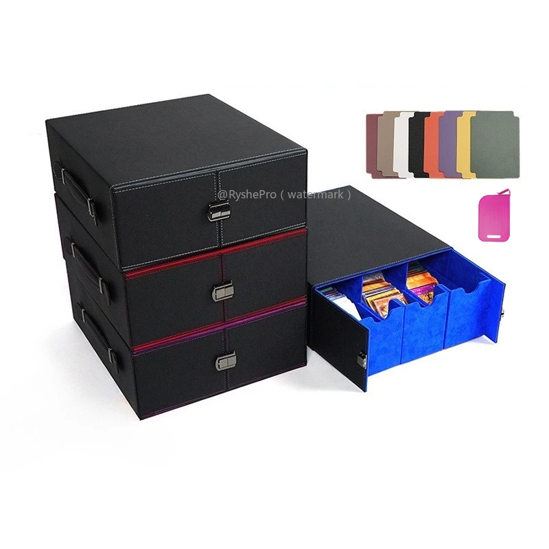 Large Capacity Card Storage Box Holds 1000+ Trading Cards PU Leather Handheld Card Deck Box for MTG TCG Baseball Sport Cards
Large Capacity Card Storage Box Holds 1000+ Trading Cards PU Leather Handheld Card Deck Box for MTG TCG Baseball Sport Cards