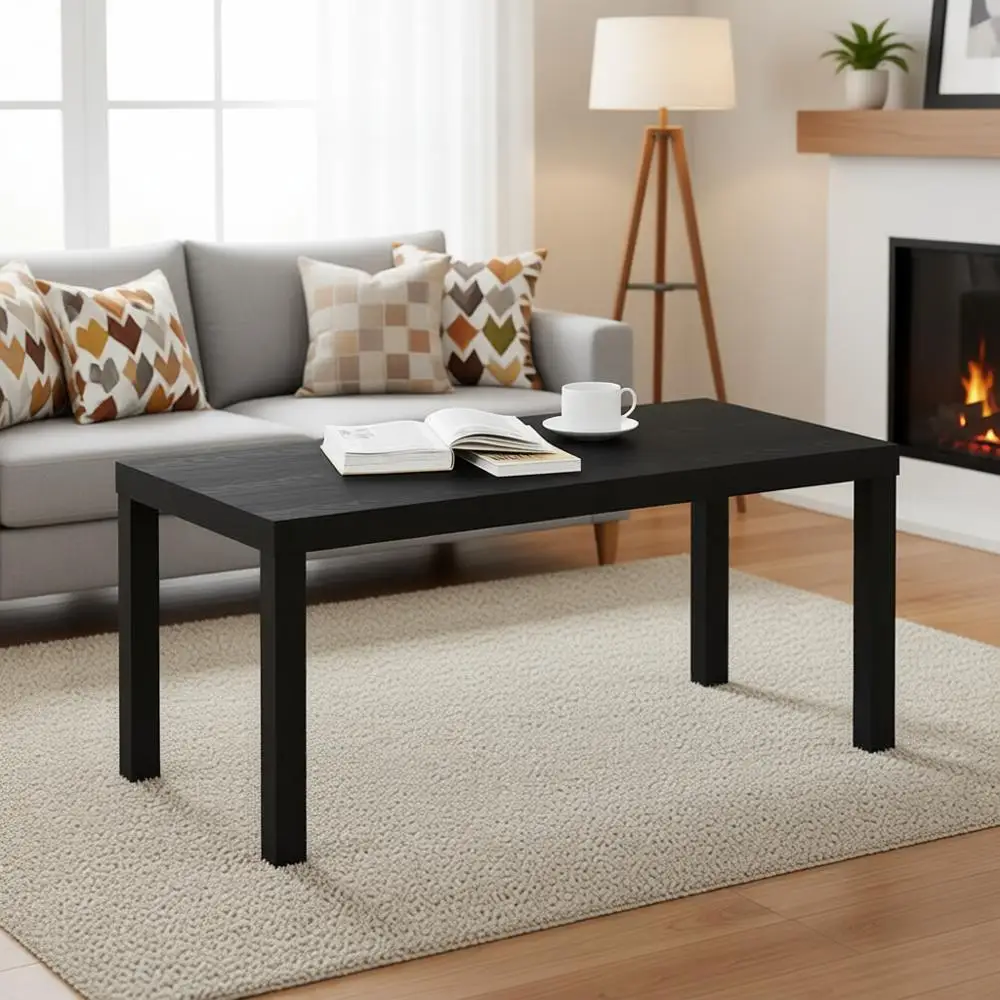 Classic Coffee Table with 1.8 Triple Thick Tabletop, Side Table, Tool Assembly, or Living Room, Home Office, Black
Classic Coffee Table with 1.8 Triple Thick Tabletop, Side Table, Tool Assembly, or Living Room, Home Office, Black