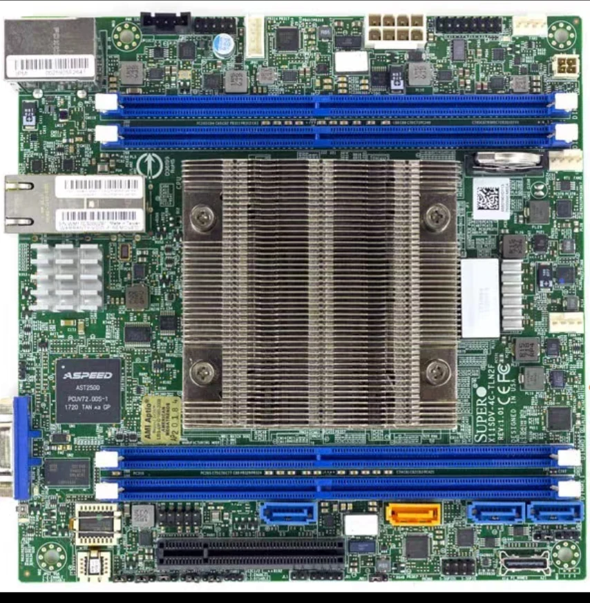 X11SDV-4C-tln2f, материнская плата для NAS-сервера D-2123it с четырехъядерным процессором, два 10-гигабитных порта
X11SDV-4C-tln2f, материнская плата для NAS-сервера D-2123it с четырехъядерным процессором, два 10-гигабитных порта