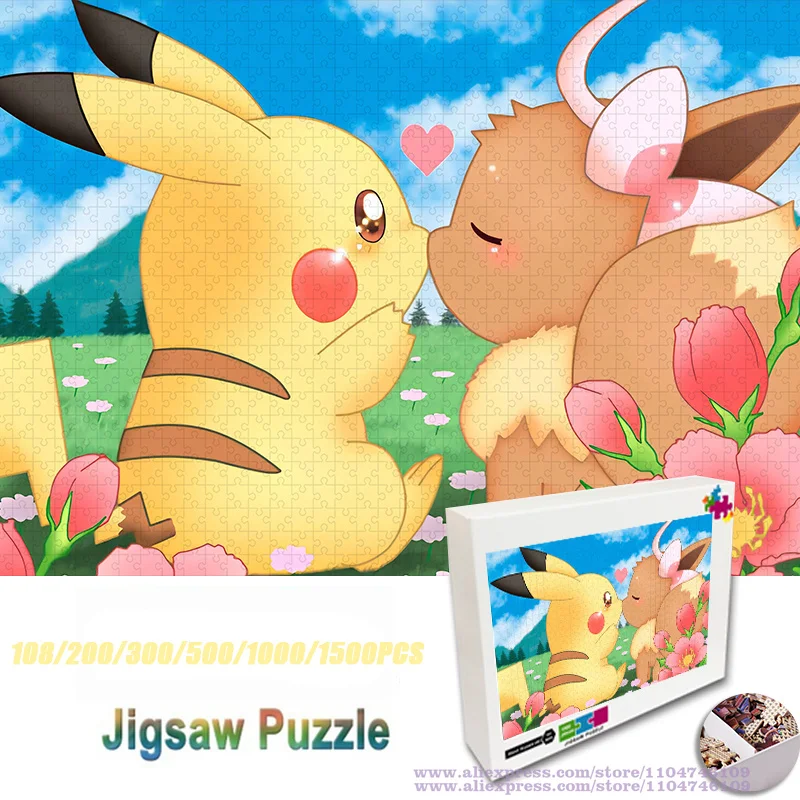 Pokemon Pikachu Puzzle Jigsaw Cartoon Pokemon Diy Wooden Puzzle 108/200/300/500/1000/1500Pcs Intelligence Educational Puzzles
Pokemon Pikachu Puzzle Jigsaw Cartoon Pokemon Diy Wooden Puzzle 108/200/300/500/1000/1500Pcs Intelligence Educational Puzzles