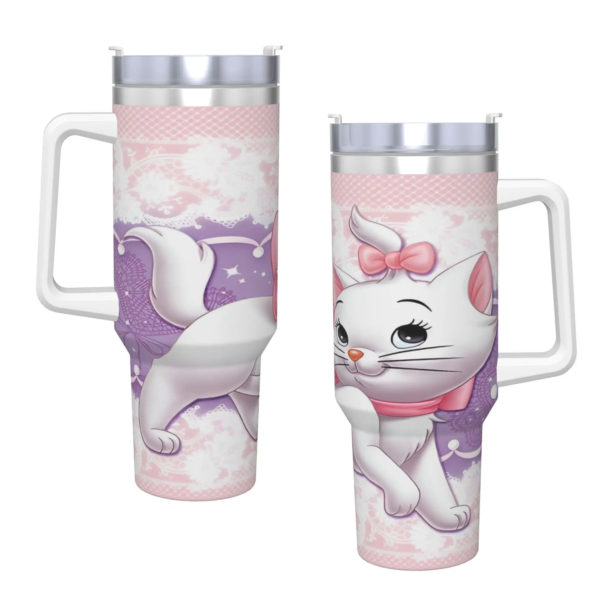 Marie Cat Stainless Steel Tumbler Beach Thermal Cups With Straws and Lid Large Capacity Car Mugs Cold and Hot Water Bottle
Marie Cat Stainless Steel Tumbler Beach Thermal Cups With Straws and Lid Large Capacity Car Mugs Cold and Hot Water Bottle