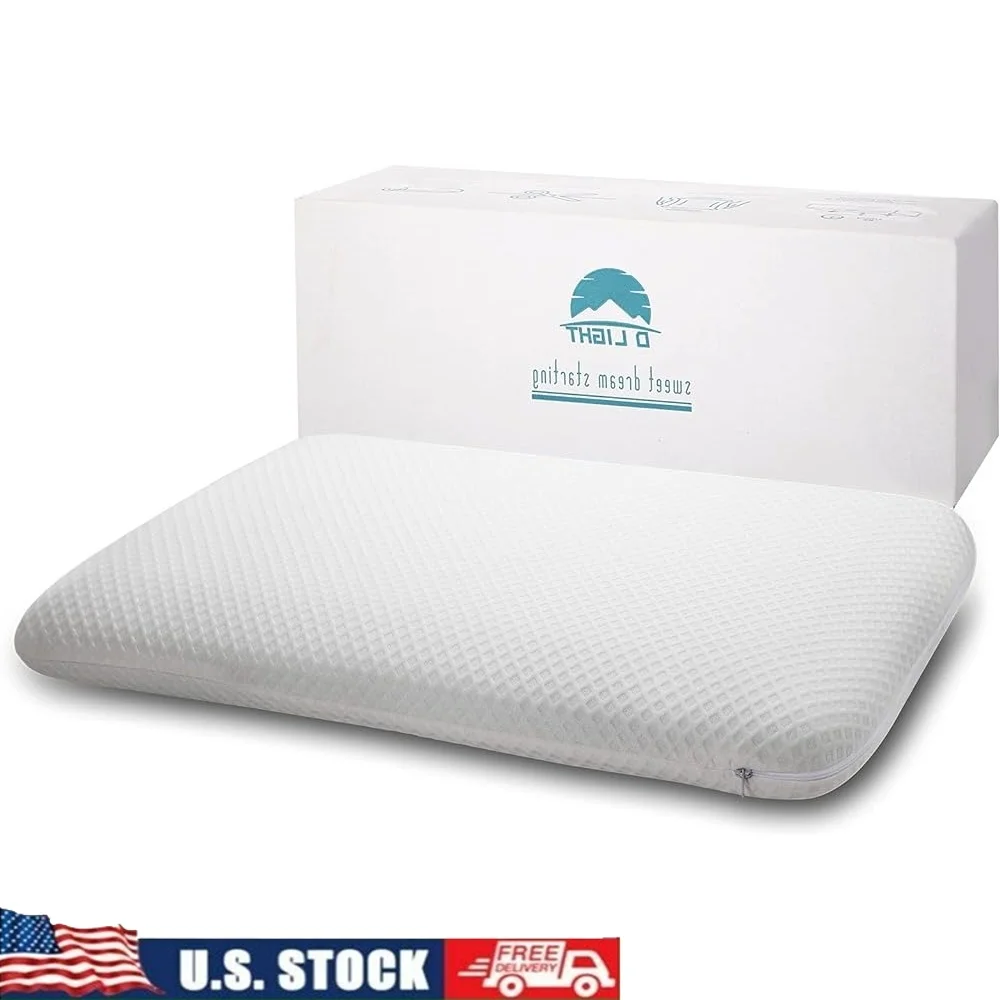 Slim 3.2" Memory Foam Pillow Comfortable Supportive Gel Pillow Stomach Sleepers Flat Design Ideal Back and Belly Sleep
Slim 3.2" Memory Foam Pillow Comfortable Supportive Gel Pillow Stomach Sleepers Flat Design Ideal Back and Belly Sleep