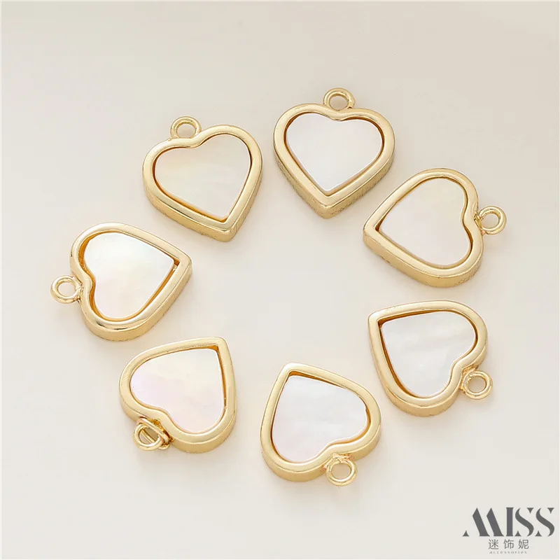 14K Gold Plated White Shell Heart Pendant DIY Charm for Handmade Bracelets & Necklaces Jewelry Making
14K Gold Plated White Shell Heart Pendant DIY Charm for Handmade Bracelets & Necklaces Jewelry Making