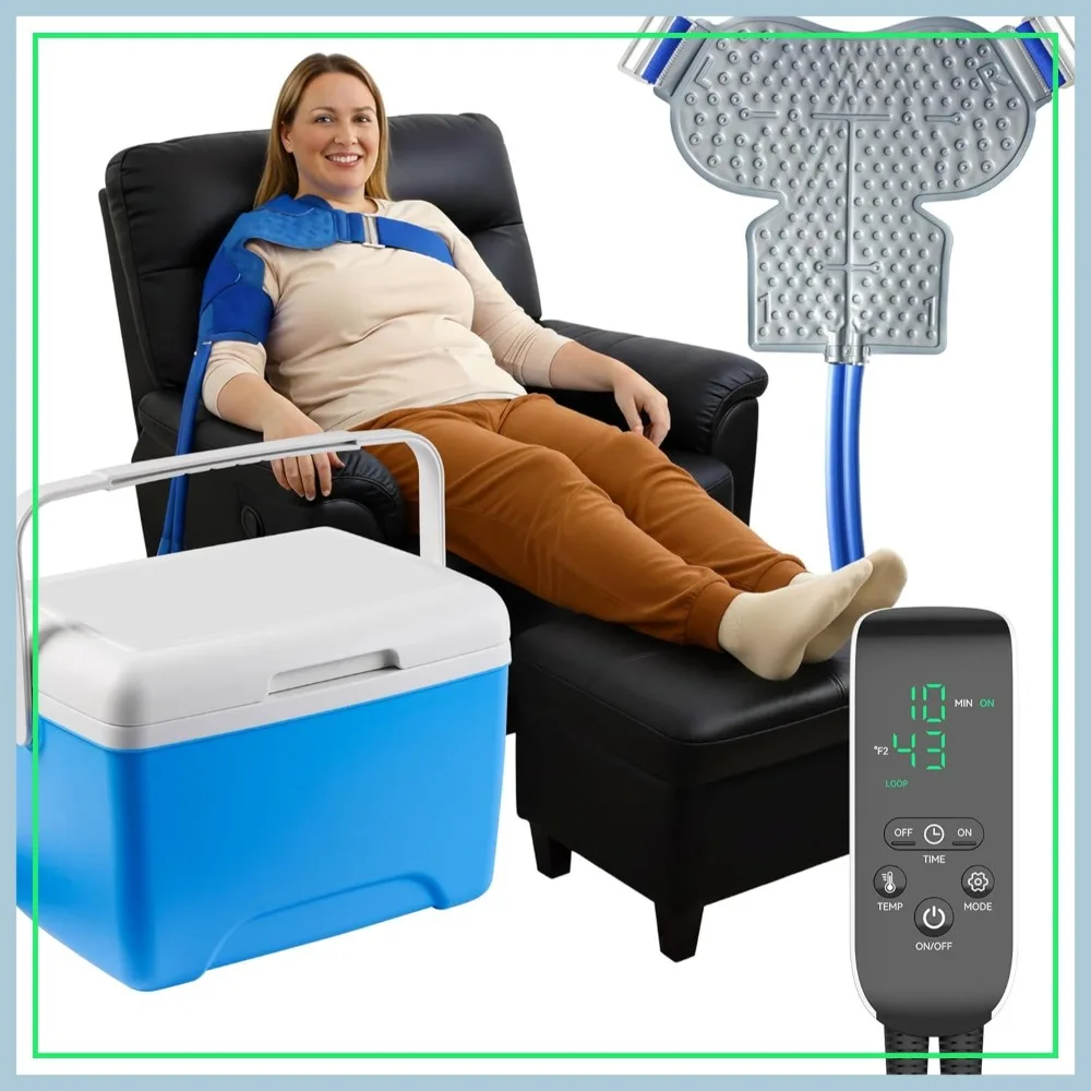 Cold Therapy Machine for Shoulder Recovery with Programmable Timer, Reduce Post-Op Swelling, Rotator Cuff Tears, Cryotherapy Pain Relief
Cold Therapy Machine for Shoulder Recovery with Programmable Timer, Reduce Post-Op Swelling, Rotator Cuff Tears, Cryotherapy Pain Relief