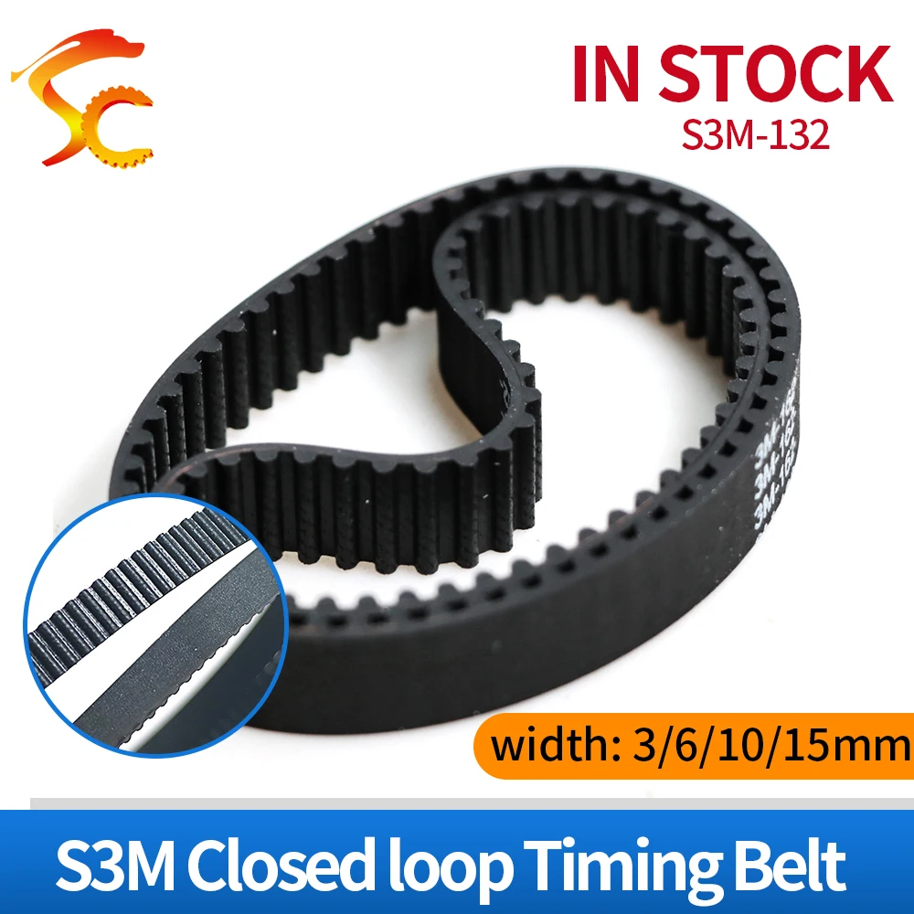 10 pieces/pack S3M Timing Belt Length 210 219 225 228 231 240 252 270 273mm Rubber Closed Loop Belt Width 3/4/5/6/9/10/15/20mm
10 pieces/pack S3M Timing Belt Length 210 219 225 228 231 240 252 270 273mm Rubber Closed Loop Belt Width 3/4/5/6/9/10/15/20mm