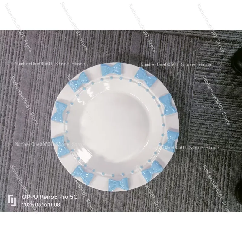 Bow Relief Ceramic Dessert Plate French Embroidery Luxury Style for Gift
Bow Relief Ceramic Dessert Plate French Embroidery Luxury Style for Gift