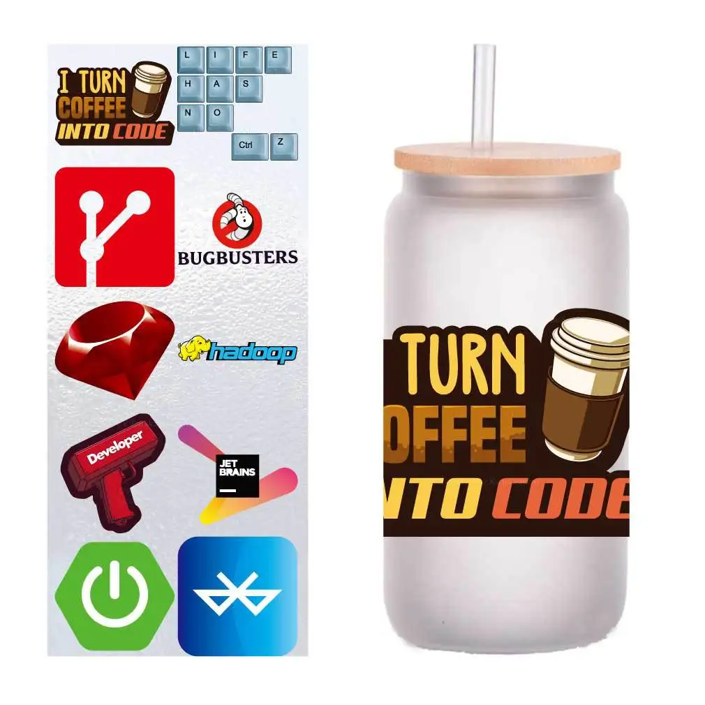 10 PCs/Pack Cartoon Editor Programmer UV transfer sticker Crystal label glass sticker custom four inches
10 PCs/Pack Cartoon Editor Programmer UV transfer sticker Crystal label glass sticker custom four inches