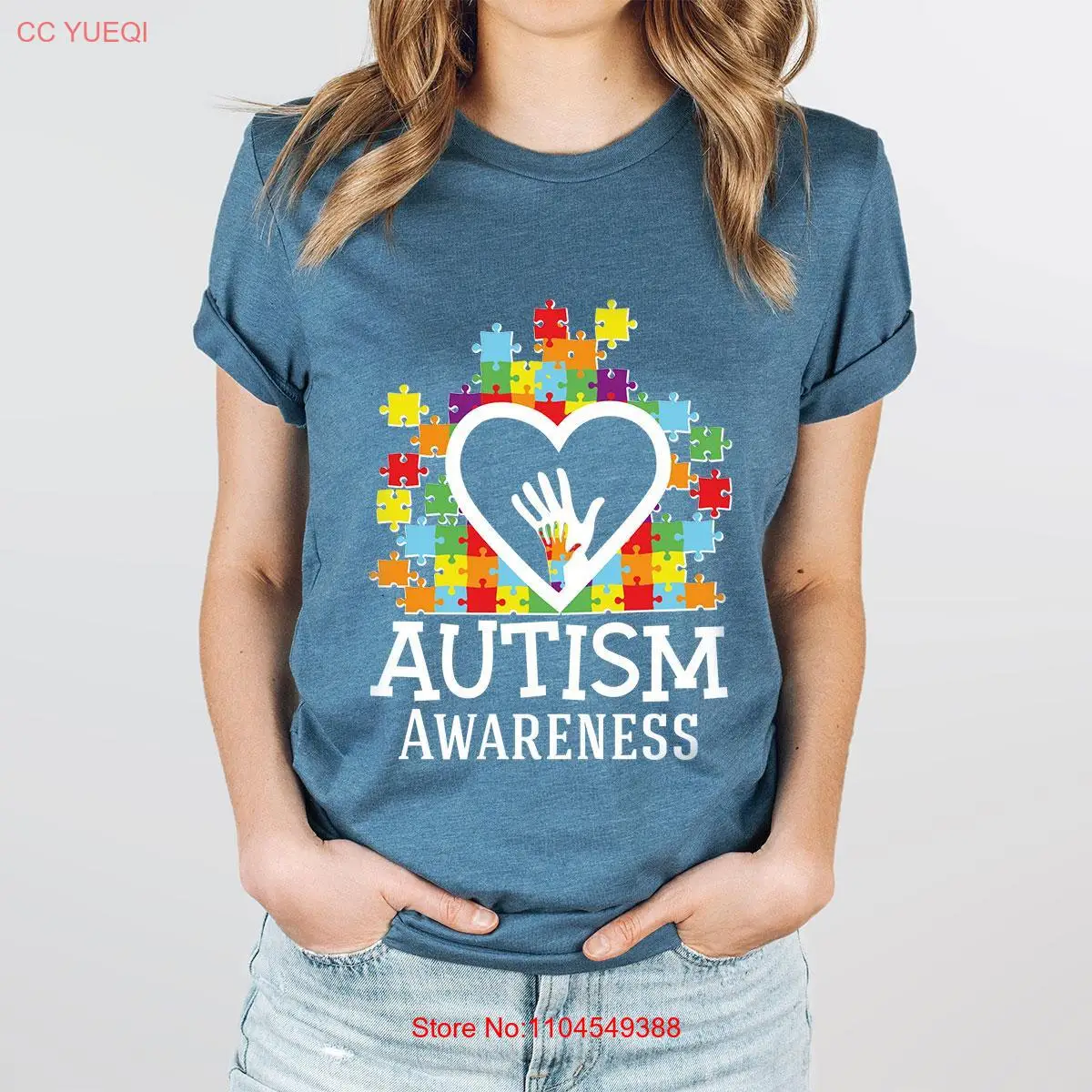 Autism Awareness T Shirt Heart Puzzle Kids Group Special Education Teacher long or short sleeves 
Autism Awareness T Shirt Heart Puzzle Kids Group Special Education Teacher long or short sleeves