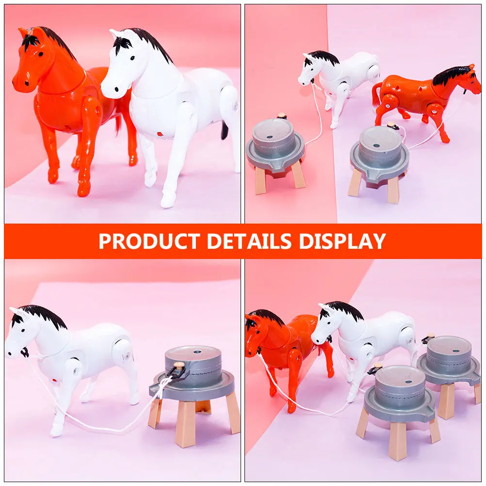2Pcs Rotating Horse Plaything Creative Walking Mill Kids Educational Interactive Learning Simulation Cartoon Playmates
2Pcs Rotating Horse Plaything Creative Walking Mill Kids Educational Interactive Learning Simulation Cartoon Playmates