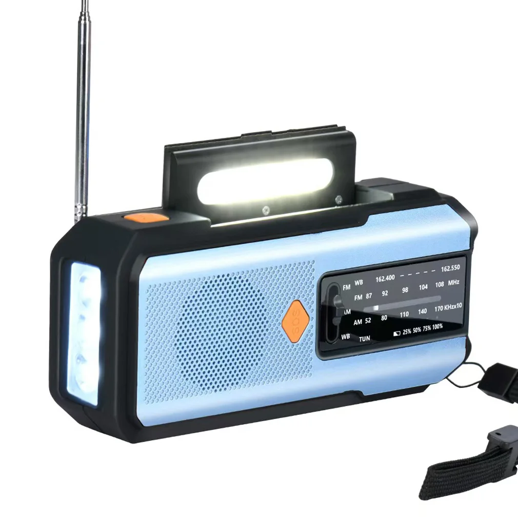 2000mAh NOAA Weather Radio Emergency FM AM Hand Crank Radio Solar USB Charging Rechargeable Power Bank LED Flashlight SOS Alarm
2000mAh NOAA Weather Radio Emergency FM AM Hand Crank Radio Solar USB Charging Rechargeable Power Bank LED Flashlight SOS Alarm
