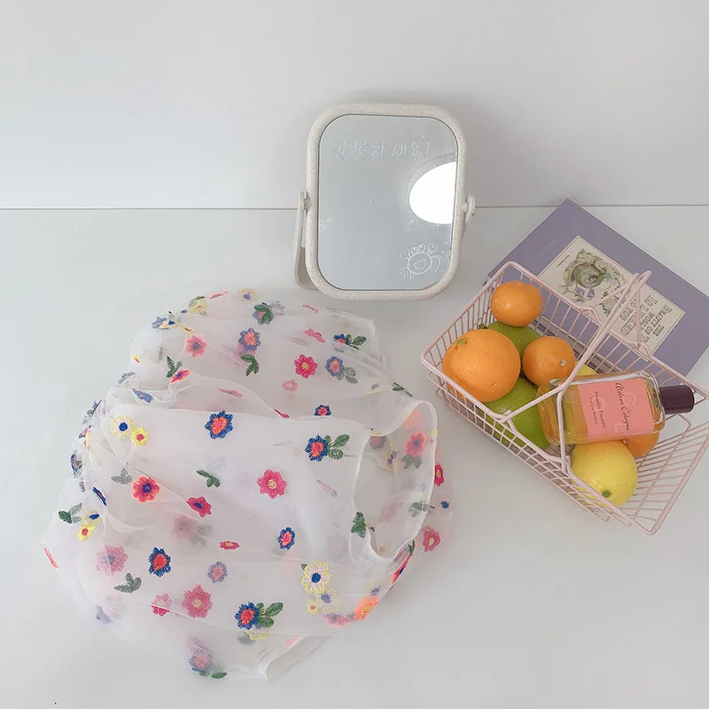 Small Transparent Handheld Mesh Bag with Floral Embroidery, Women's Casual Eco-Friendly Fruit Bag, Cute Wallet
Small Transparent Handheld Mesh Bag with Floral Embroidery, Women's Casual Eco-Friendly Fruit Bag, Cute Wallet