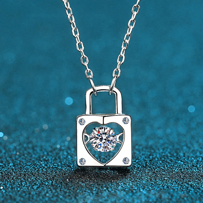 Platinum PT950 Love for Life Moissanite Spiritual Necklace for Women Lock Head Collarbone Chain
Platinum PT950 Love for Life Moissanite Spiritual Necklace for Women Lock Head Collarbone Chain