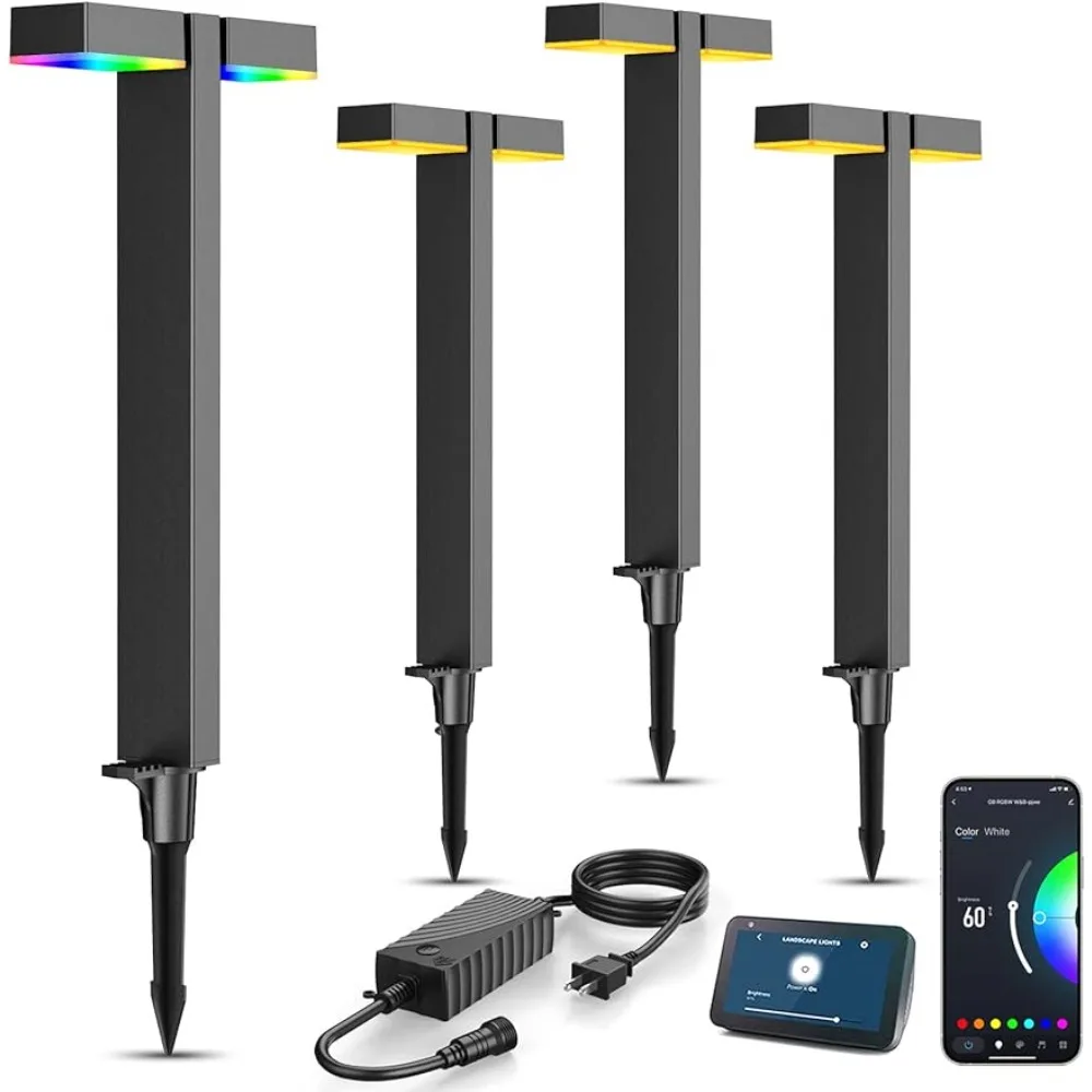 4-Pack Low Voltage Landscape Lights,400LM Smart Pathway Lights with APP Control,Garden Decoration Gardening Lights
4-Pack Low Voltage Landscape Lights,400LM Smart Pathway Lights with APP Control,Garden Decoration Gardening Lights