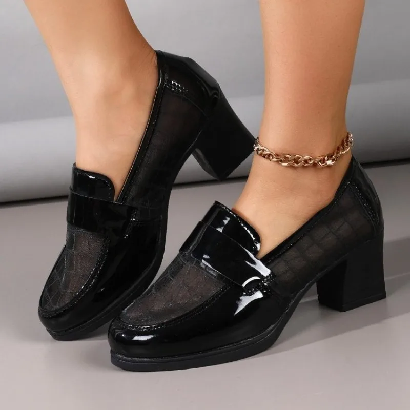 Hot Sale 2026 Summer Autumn Women's Pumps | Best Seller Breathable Mesh Shoes | Soft Leather Hollow Out Medium Block Heel
Hot Sale 2026 Summer Autumn Women's Pumps | Best Seller Breathable Mesh Shoes | Soft Leather Hollow Out Medium Block Heel