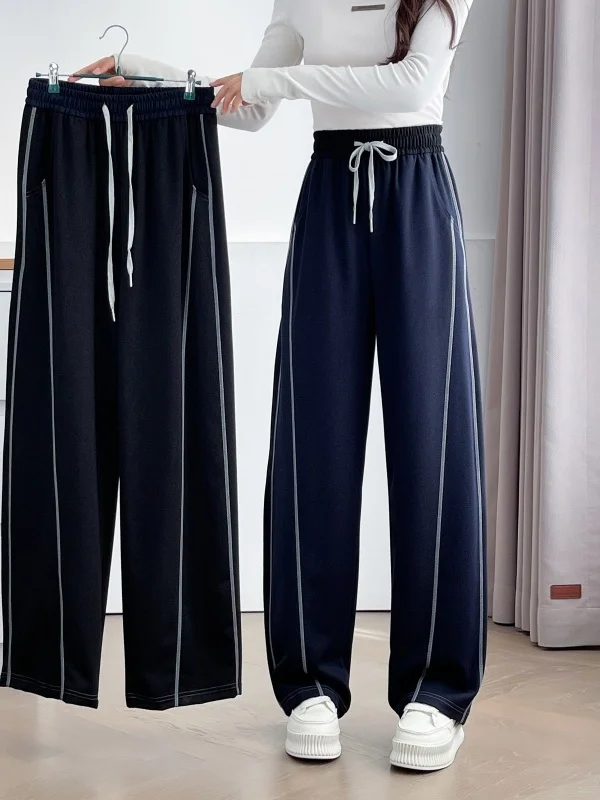 plus Size Casual Pants High Waist Straight Leg Knife Floor Length Bright Stitching Hip Concealing Autumn Fashion for plu...
plus Size Casual Pants High Waist Straight Leg Knife Floor Length Bright Stitching Hip Concealing Autumn Fashion for plu...