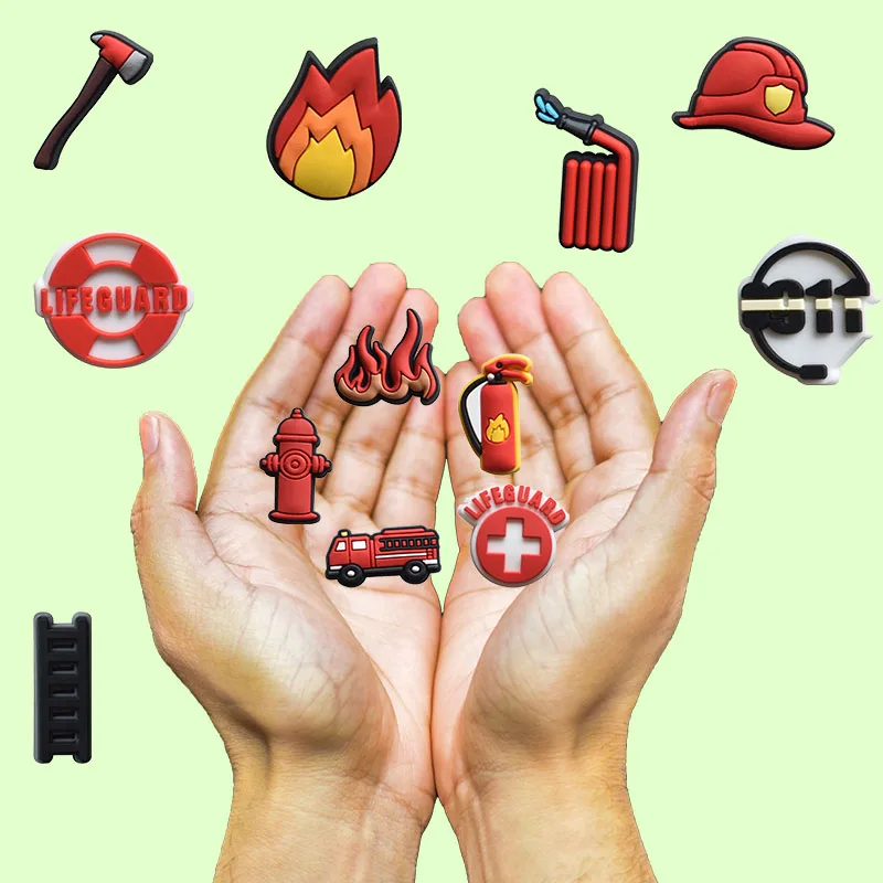 Shoe Charms for Crocs Accessories Fire Control Shoes Charm for Croc Decorations Pins Men Accessory Jeans Woman Clogs Clips
Shoe Charms for Crocs Accessories Fire Control Shoes Charm for Croc Decorations Pins Men Accessory Jeans Woman Clogs Clips