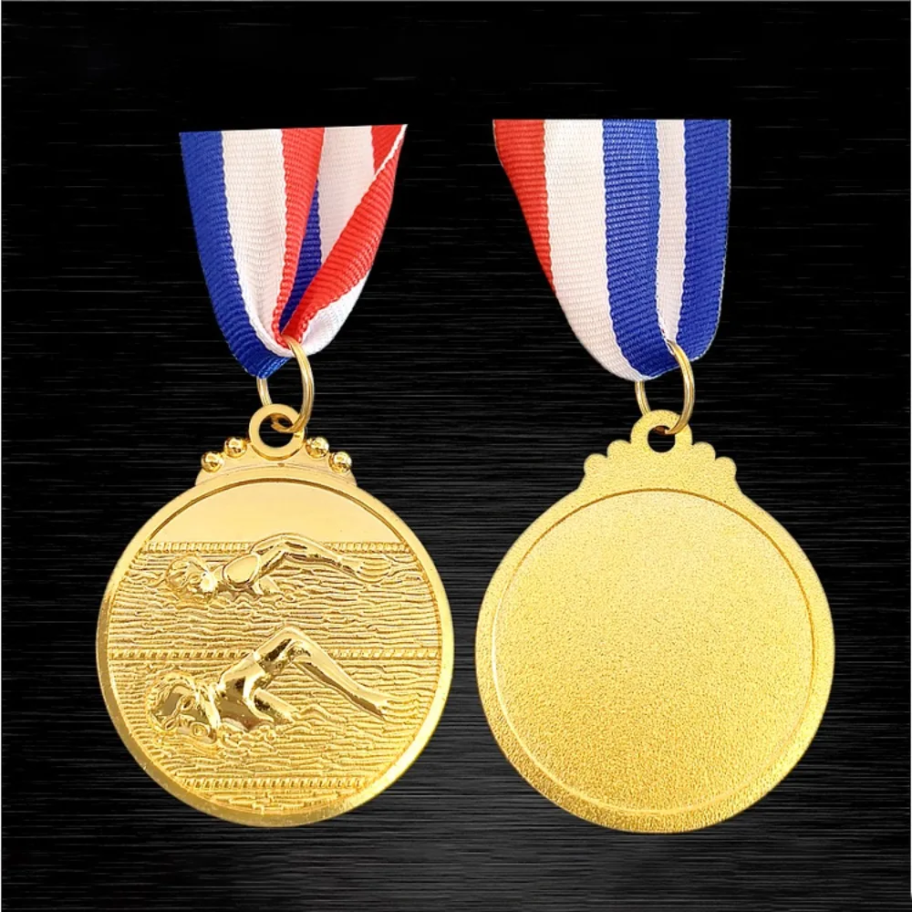 Zinc Alloy Swimming Competition Medal Neck Ribbon Metal Finish Winner Round Medal Durable 5cm Diameter Sports Award
Zinc Alloy Swimming Competition Medal Neck Ribbon Metal Finish Winner Round Medal Durable 5cm Diameter Sports Award