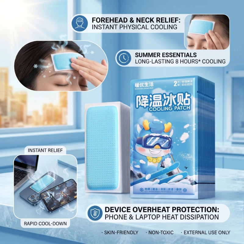 Outdoor Workers Cool Gel Pad Ice Cooling Gel Patch for Fever Up Work Overtime Ice Cooling Patch Student Summer Military Training
Outdoor Workers Cool Gel Pad Ice Cooling Gel Patch for Fever Up Work Overtime Ice Cooling Patch Student Summer Military Training