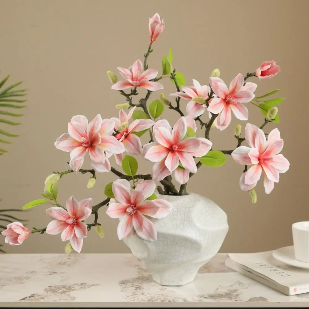 40cm Artificial Magnolia Branch Real Touch Floral Art Simulation Big Magnolia Handmade with Buds Fake Flower Home Office Decor
40cm Artificial Magnolia Branch Real Touch Floral Art Simulation Big Magnolia Handmade with Buds Fake Flower Home Office Decor