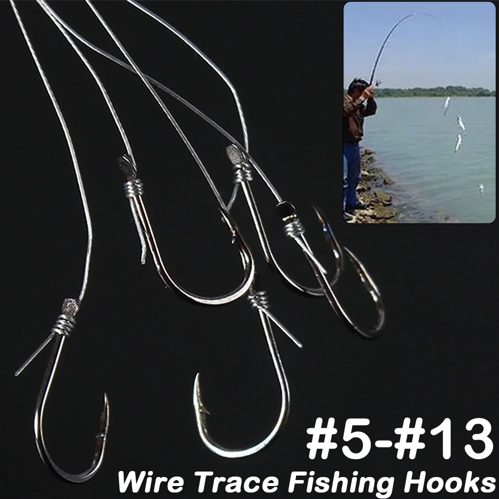2Pcs Carbon Steel Wire Hook for Fishing 5 #6 #7 #8 #9 #10 #11 #12 #13 # Fishhook Prevent Decoupling Anti-bite Wire Fishhooks
2Pcs Carbon Steel Wire Hook for Fishing 5 #6 #7 #8 #9 #10 #11 #12 #13 # Fishhook Prevent Decoupling Anti-bite Wire Fishhooks
