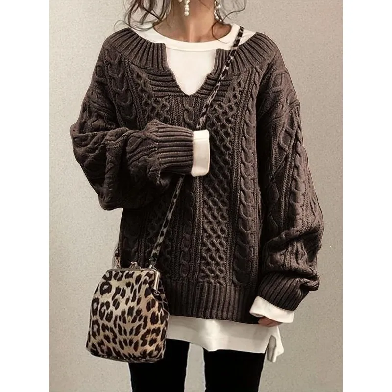 Knitted Cable Sweater Women's Knitwear Twist Pattern Sweater Spring 2026 Fashion Other Style Other Material 100% Online And O...
Knitted Cable Sweater Women's Knitwear Twist Pattern Sweater Spring 2026 Fashion Other Style Other Material 100% Online And O...