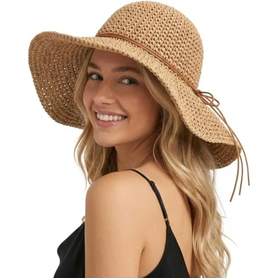 Beach Sun Straw Hats for Women, Floppy Wide Brim Summer Straw Hats, Foldable Packable Roll up Cap
Beach Sun Straw Hats for Women, Floppy Wide Brim Summer Straw Hats, Foldable Packable Roll up Cap