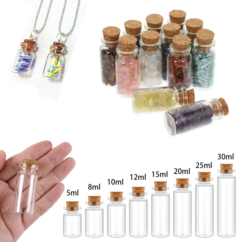 50Pcs 5ml-30ml Empty Mini Clear Glass Bottles with Corks Drifting Wish Vials Gravel Bottle For Wedding Party Gift DIY Decoration
50Pcs 5ml-30ml Empty Mini Clear Glass Bottles with Corks Drifting Wish Vials Gravel Bottle For Wedding Party Gift DIY Decoration
