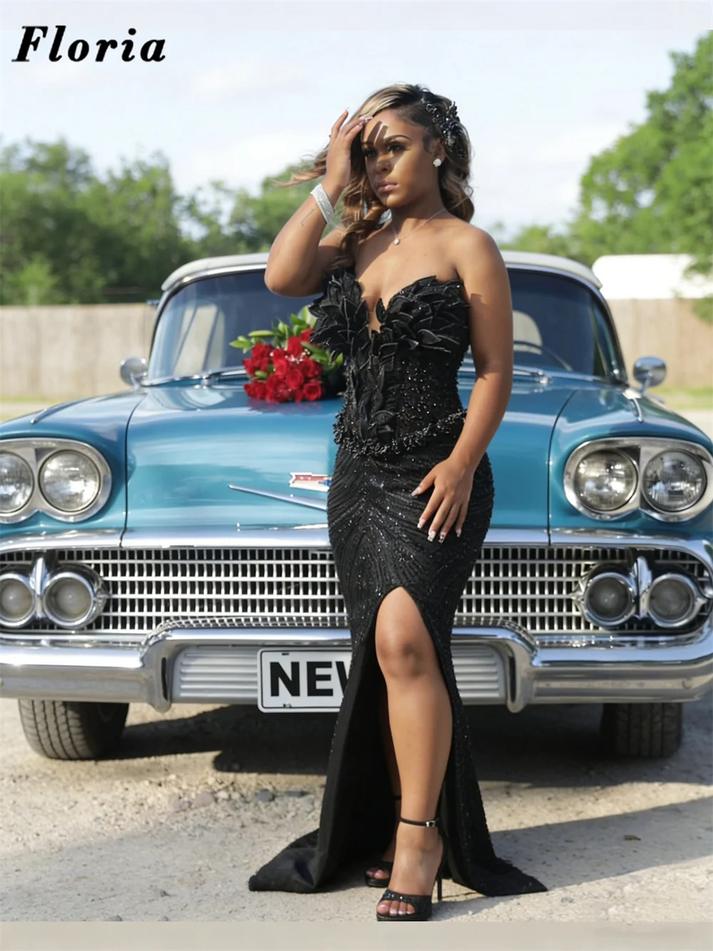 African Black Beading Prom Dresses Aso Ebi Strapless Split Side Wedding Party Gowns Customized Prom Dress Vestidos De Fiesta
African Black Beading Prom Dresses Aso Ebi Strapless Split Side Wedding Party Gowns Customized Prom Dress Vestidos De Fiesta