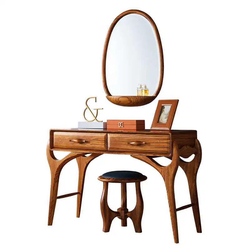 Ebony dresser high-end solid wood dresser makeup stool combination modern bedroom
Ebony dresser high-end solid wood dresser makeup stool combination modern bedroom