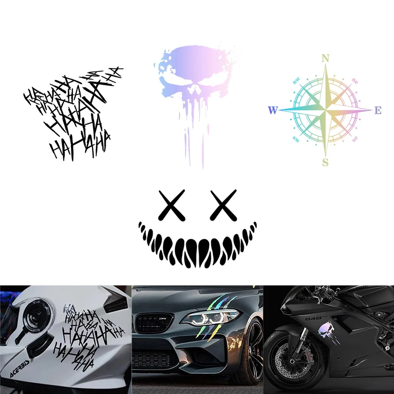 1pcs Car Sticker Skull Reflective Decal Scratch Proof Funny Auto Motorcycle Body Decoration Stickers Universal Car Styling 
1pcs Car Sticker Skull Reflective Decal Scratch Proof Funny Auto Motorcycle Body Decoration Stickers Universal Car Styling