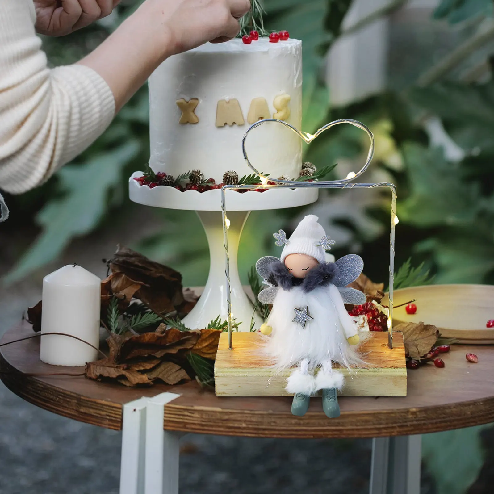 Angel Girl nament Creative Wooden Metal Christmas Decorations Desktop Party Supplies Home Adornments Lovely Design
Angel Girl nament Creative Wooden Metal Christmas Decorations Desktop Party Supplies Home Adornments Lovely Design