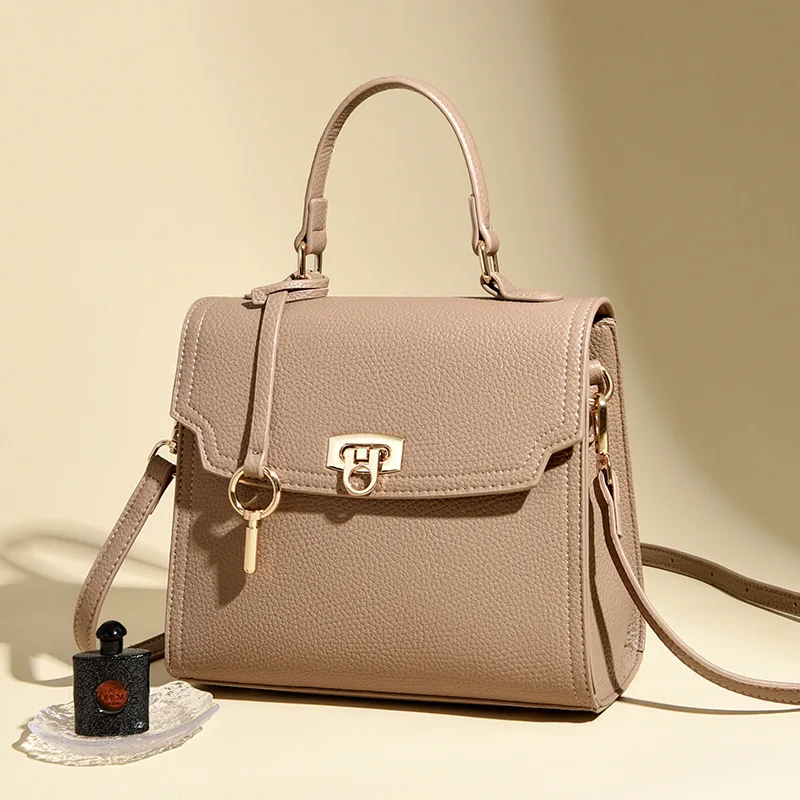 Premium Sense Creative Lock Handbag New Soft Leather Women's Bag Anti-theft Lock Platinum Bag Foreign Style Kelly Shoulder Bag
Premium Sense Creative Lock Handbag New Soft Leather Women's Bag Anti-theft Lock Platinum Bag Foreign Style Kelly Shoulder Bag