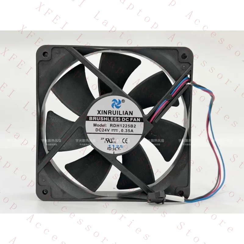 F 1 шт. RDH1225B2 12025 24V 0.35A 12CM 3-контактный вентилятор охлаждения инвертора # E10
F 1 шт. RDH1225B2 12025 24V 0.35A 12CM 3-контактный вентилятор охлаждения инвертора # E10