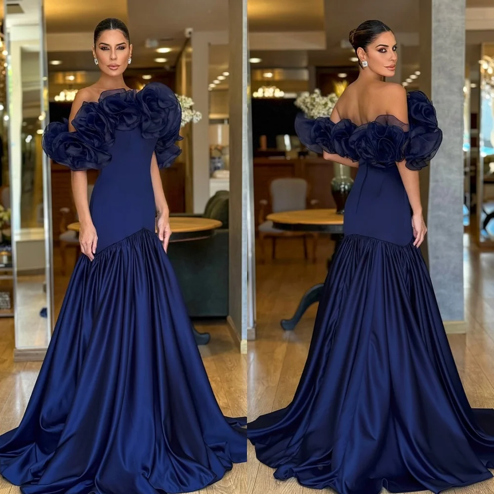 Customized Mermaid Simple Blue Satin Evening Dress Formal Off the Shoulder Sleeveless Homecoming Dresses Luxury Party Gowns
Customized Mermaid Simple Blue Satin Evening Dress Formal Off the Shoulder Sleeveless Homecoming Dresses Luxury Party Gowns