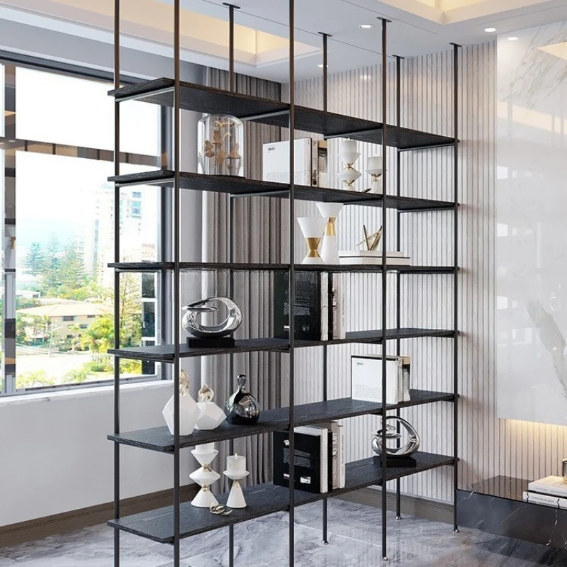 Simple through-top bookshelf Metal shelf Entrance partition rack Creative display rack Display rack
Simple through-top bookshelf Metal shelf Entrance partition rack Creative display rack Display rack