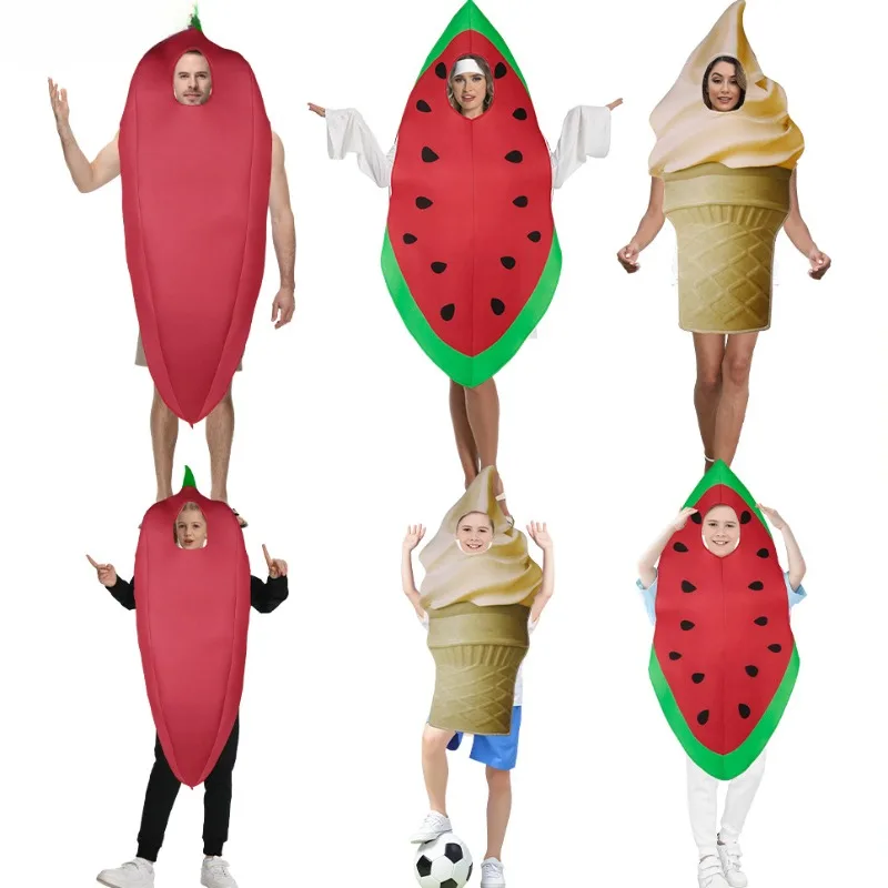 Костюм для косплея на Хэллоуин: Забавные фрукты (арбуз, мороженое, перец, губка) – Нарядный костюм для сценических выступлений и Пурима для взрослых и детей
Костюм для косплея на Хэллоуин: Забавные фрукты (арбуз, мороженое, перец, губка) – Нарядный костюм для сценических выступлений и Пурима для взрослых и детей