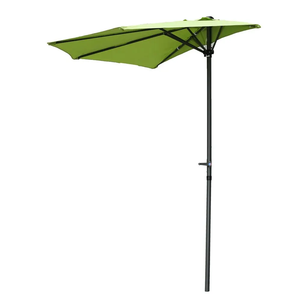 9ft Half Round Wall Hugger Patio Umbrella Outdoor Deck Garden, Customized
9ft Half Round Wall Hugger Patio Umbrella Outdoor Deck Garden, Customized