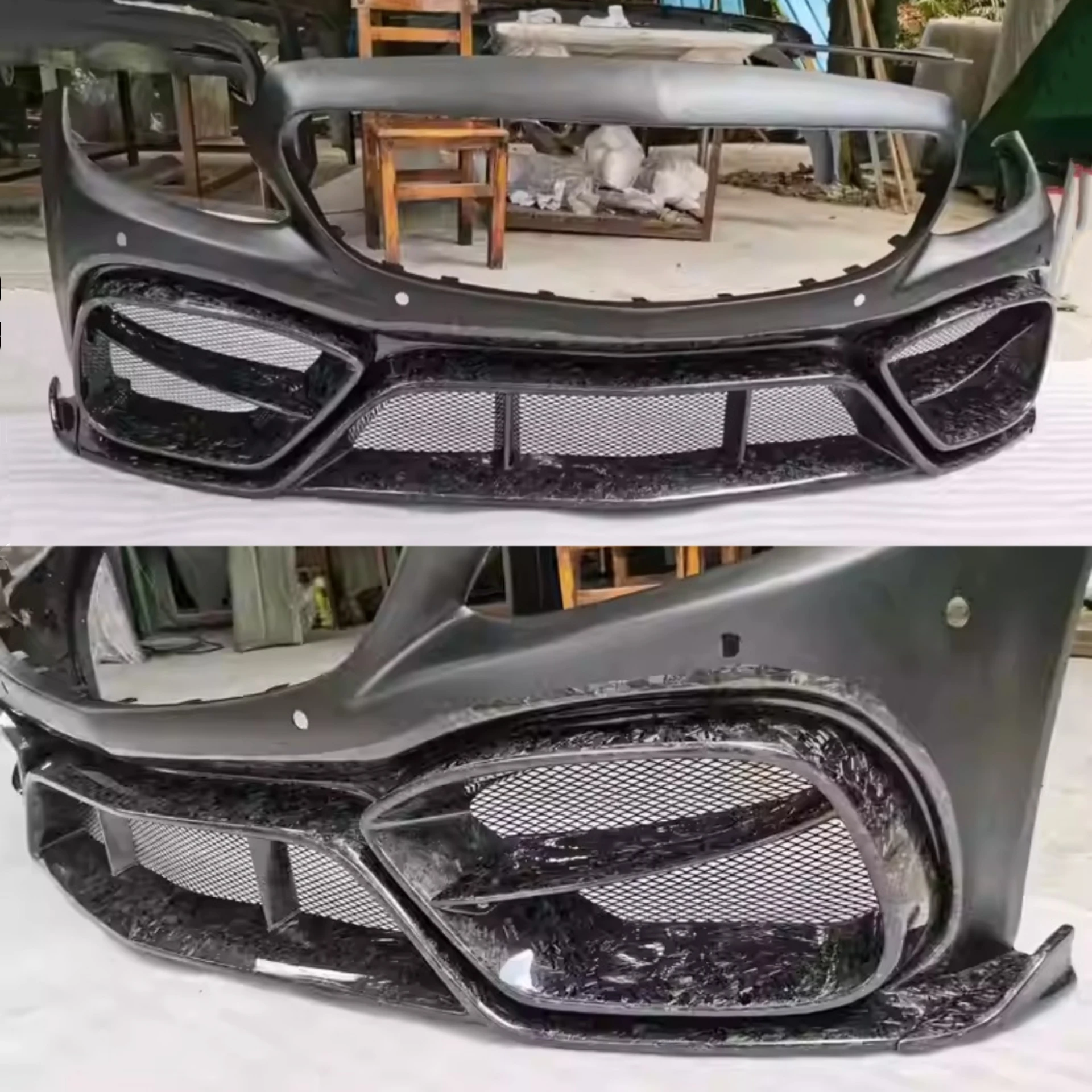 Forged Carbon Fiber Front Bumper for Mercedes Benz C Class Convert New Style Forging Pattern Car Bumper Body Kit Accessories
Forged Carbon Fiber Front Bumper for Mercedes Benz C Class Convert New Style Forging Pattern Car Bumper Body Kit Accessories